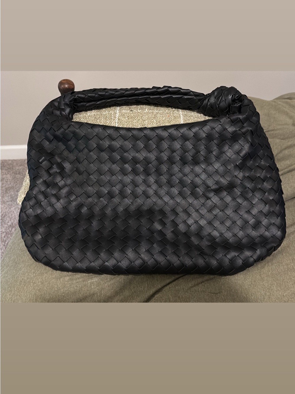 Urban Outfitters Black Woven Shoulder Bag